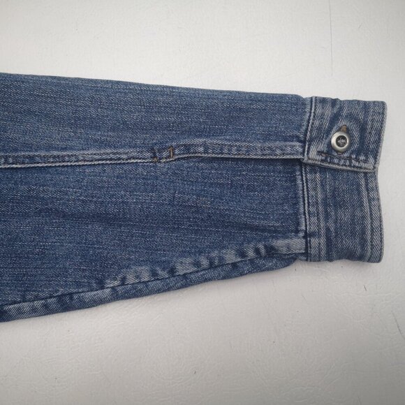 C.J. Banks Ladies Size X = (US 14W) Full Zip Medium Wash Jean Jacket - Picture 6 of 11